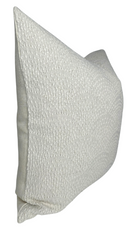 Inverse Scalloped Woven Pillow Cover in Natural