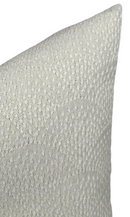Inverse Scalloped Woven Pillow Cover in Natural