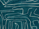 Graffito Pillow Cover in Teal Pearl, Kelly Wearstler Textiles