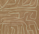Graffito Pillow Cover in Salmon Cream, Kelly Wearstler Textiles