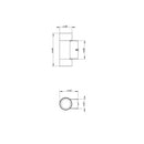 SCSP03 Stelvio Sconce Black Finish Up/Down Light Low Voltage Outdoor Lighting