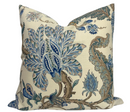 Chalfont Pillow Cover in Porcelain Blue, Schumacher Textiles