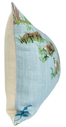 Pointers Covey Pillow Cover in Sky Blue, Schumacher Textiles