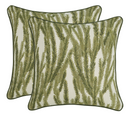 Nori Floral Pillow Cover in Moss Green, McLaurin + Piercy Textiles