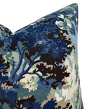 Lincoln Toile Pillow Cover in Navy and Green, Thibaut Pillows