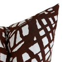 Ready to Ship, 22x22 Ecriture Pillow Cover in Rust, Holly Hunt Textiles