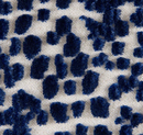 Les Touches Velvet Pillow Cover in Blue