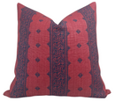 Fez Pillow Cover in Raspberry and Indigo, Peter Dunham Textiles
