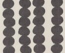 Full Circle Pillow Cover in Faded Black, Schumacher Textiles