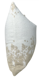 Dappled Stripe Pillow Cover in Oyster, Indoor Outdoor Pillow, Holly Hunt Textiles