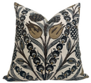 Cornelia Pillow Cover in Gold and Grey, Thibaut Pillows