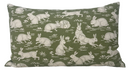 Cottontails Pillow Cover in Sage Green, Schumacher Textiles