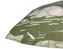 Cottontails Pillow Cover in Sage Green, Schumacher Textiles