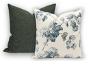 Sussex Hydrangea Pillow Cover in Slate/Blue, Thibaut Pillows