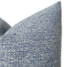 Sarong Weave Pillow Cover in Indigo Blue, Schumacher Textiles
