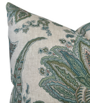 Breckenridge Floral Pillow Cover in Sage, Thibaut Pillows
