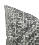 Camber Pillow Cover in Charcoal, Lindsay Alker Textiles