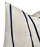 Graffito Pillow Cover in Ivory Linen Onyx, Kelly Wearstler Textiles