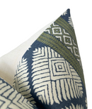 Austin Pillow Cover in Bluestone + Green, Thibaut Pillows
