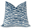 Mod Velvet Pillow Cover in Marine Blue