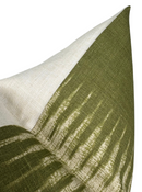 Ikat Pillow Cover in Olive Green, Peter Dunham Textiles