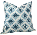 Starburst Pillow Cover in North Blue/Blue, Peter Dunham Textiles