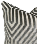 Vanderbilt Pillow Cover in Dove Grey, Schumacher Textiles