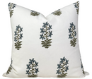 Udaipur Pillow Cover in Indigo, Peter Dunham Textiles
