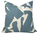 Bold Lines Linen Pillow Cover in Sky