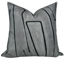 Graffito Pillow Cover in Graphite, Kelly Wearstler Textiles