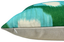 Bukhara Outdoor Pillow Cover in Green/Blue, Indoor Outdoor Pillows, Peter Dunham Textiles