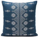Carmania Pillow Cover in Indigo, Indoor Outdoor Pillows, Peter Dunham Textiles