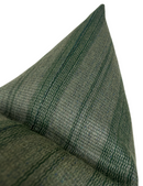 Striped Woven Pillow Cover in Forest Green