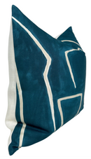 Graffito Pillow Cover in Teal Pearl, Kelly Wearstler Textiles
