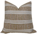 Dash Dot Pillow Cover in Rattan, Walter G Pillows, Decorative Throw Pillows