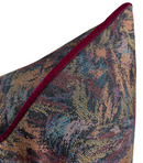 Ready to Ship, 22x22 Atelier Pillow Cover in Bordeaux with Welt