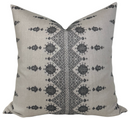 Carmania Pillow Cover in Charcoal, Indoor Outdoor Pillows, Peter Dunham Textiles