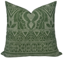 Ready to Ship, 20x20 Medinas Pillow Cover in Green, Thibaut Pillows