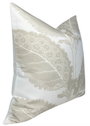 Lacinato Pillow Cover in Birch Ivory, Thibaut Pillows