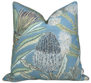 Protea Performance Pillow Cover in Spa Blue, Thibaut Pillows