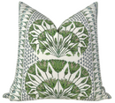Cairo Pillow Cover in Green, Thibaut Pillows
