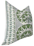 Cairo Pillow Cover in Green, Thibaut Pillows
