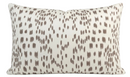 Les Touches Pillow Cover in Tan Brown