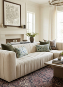 Oona Pillow Cover in Ocean Indigo, Peter Dunham Textiles