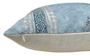 Ready to Ship, 22x22 Chappana Floral Pillow Cover in Slate Blue, Thibaut Pillows