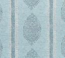 Ready to Ship, 22x22 Chappana Floral Pillow Cover in Slate Blue, Thibaut Pillows