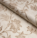 Chinoiserie Vine Pillow Cover in Neutral Brown, Schumacher Textiles