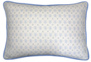 Edward Floral Pillow Cover in Blue and Green, Merika Meyer Textiles