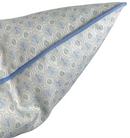 Edward Floral Pillow Cover in Blue and Green, Merika Meyer Textiles