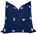 Joshua Tree Pillow Cover in Indigo Moons Blue, Schumacher Textiles